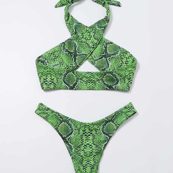 Green Python Bikini - Picture 3 of 3